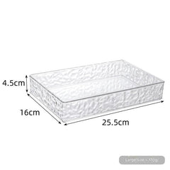 Stackable Transparent Desktop Organizer Clear View