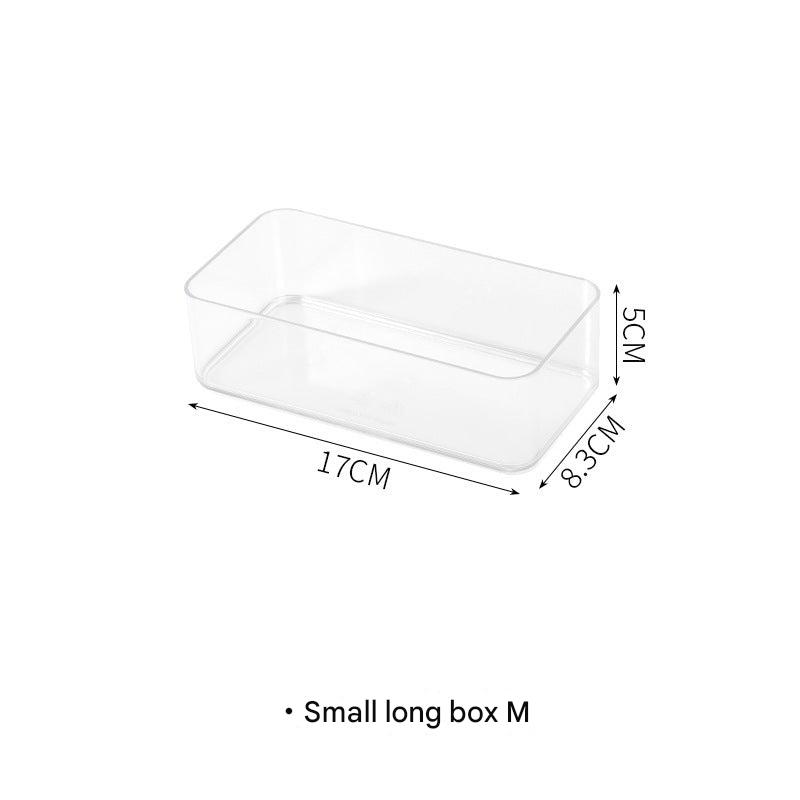 Stackable Transparent Desktop Organizer Side View