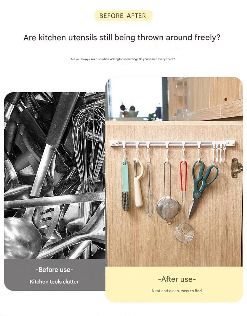 Compact storage setup using adjustable rack