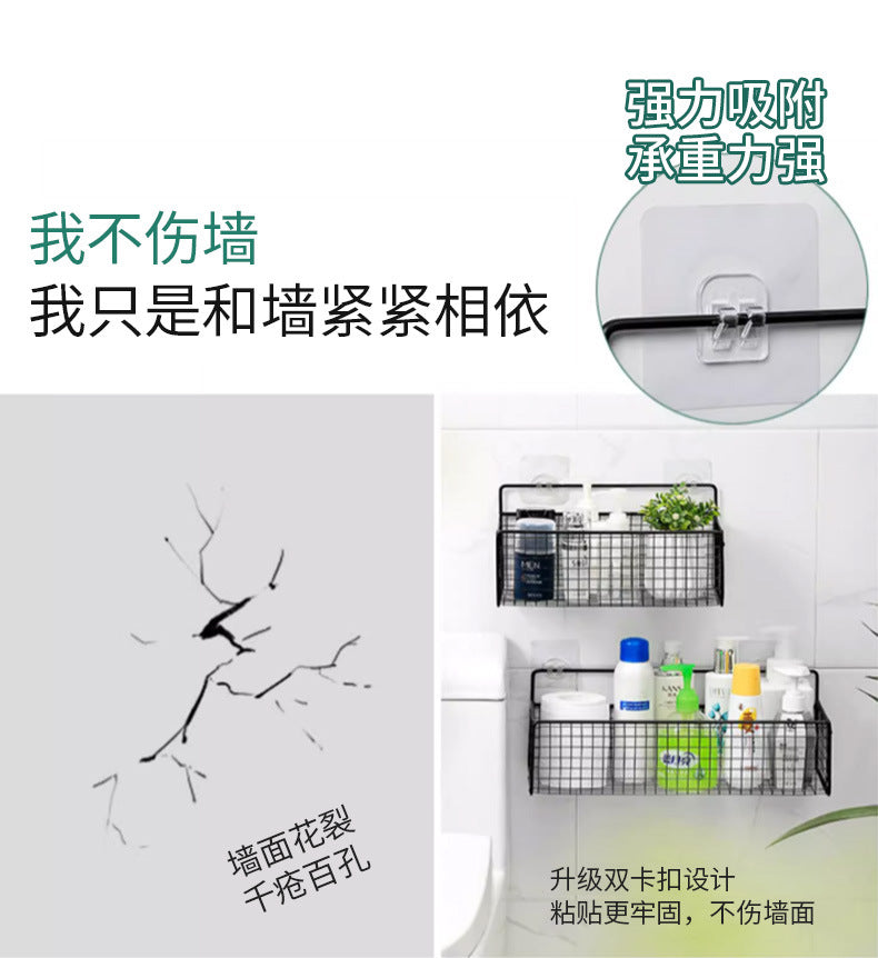 no-drill installation adhesive shelf