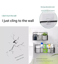 spacious no-drill bathroom shelf in white