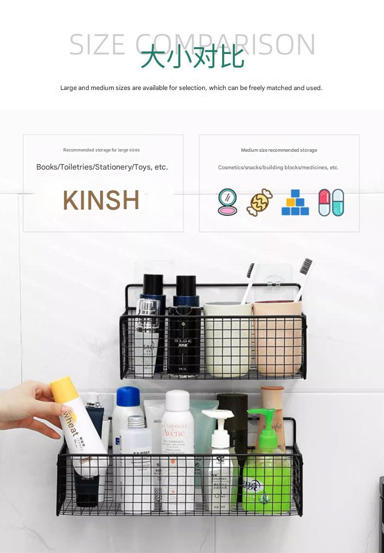 stylish shelf showcasing bathroom essentials