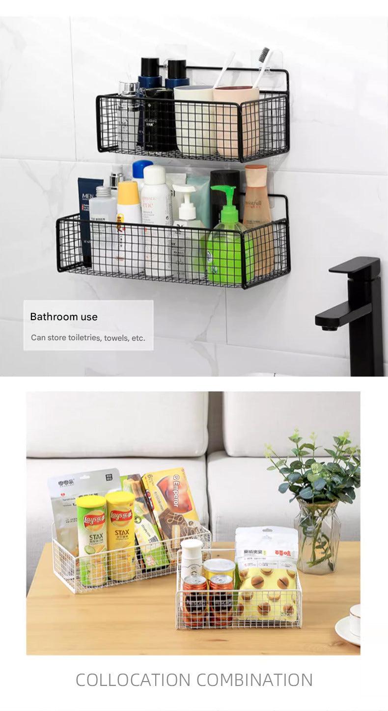modern wall-mounted shelf for bathroom storage