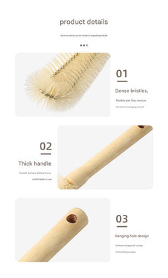 Multiple sizes of cleaning brushes displayed