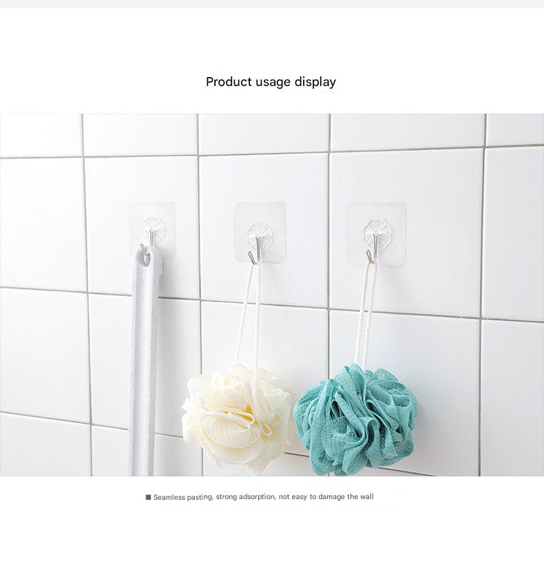 Strong adhesive hooks holding heavy items