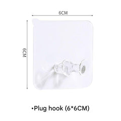 Durable PVC adhesive wall hooks in bathroom setting