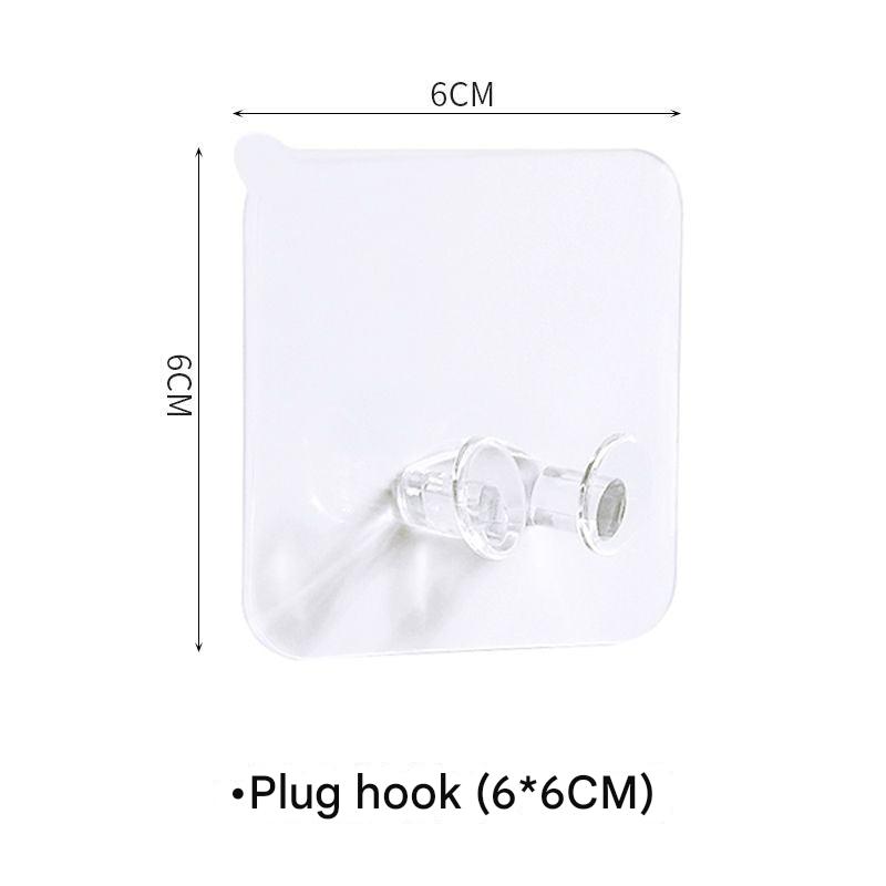 Durable PVC adhesive wall hooks in bathroom setting