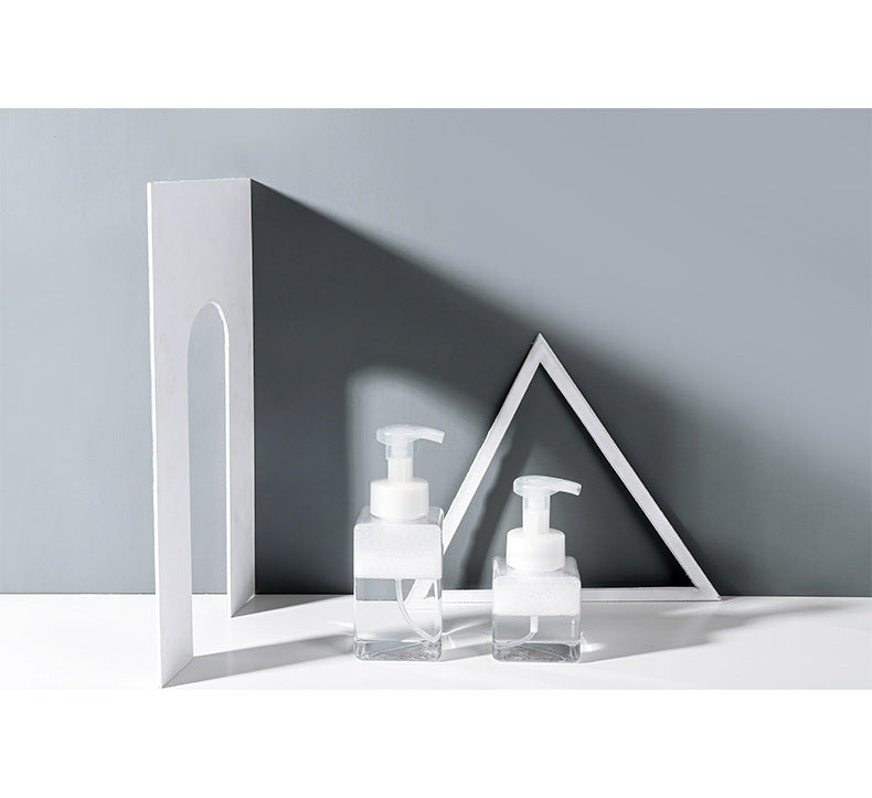 Foam soap dispenser in bathroom image 10