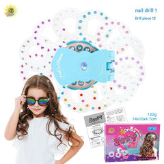 Storage box for hair gems kit