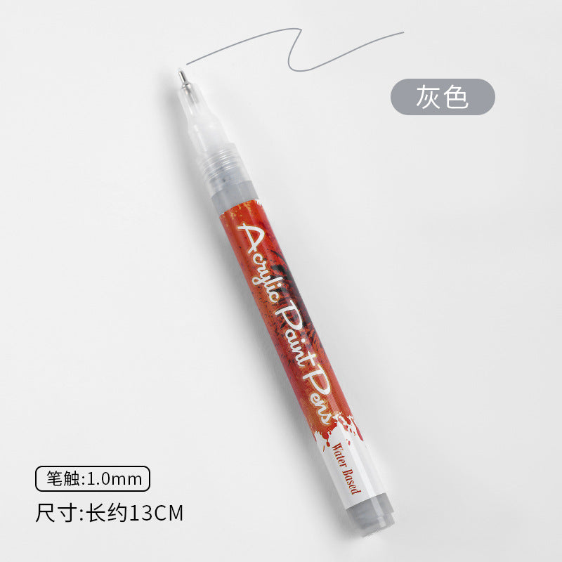 Multicolour nail art acrylic pen set