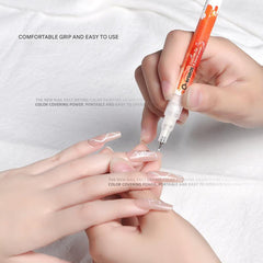 Multicolour nail art acrylic pen set