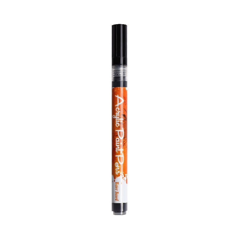 Brush tip nail art pen for precision designs