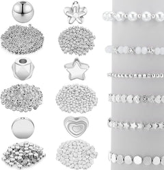Detailed view of luxurious beads for handmade crafts