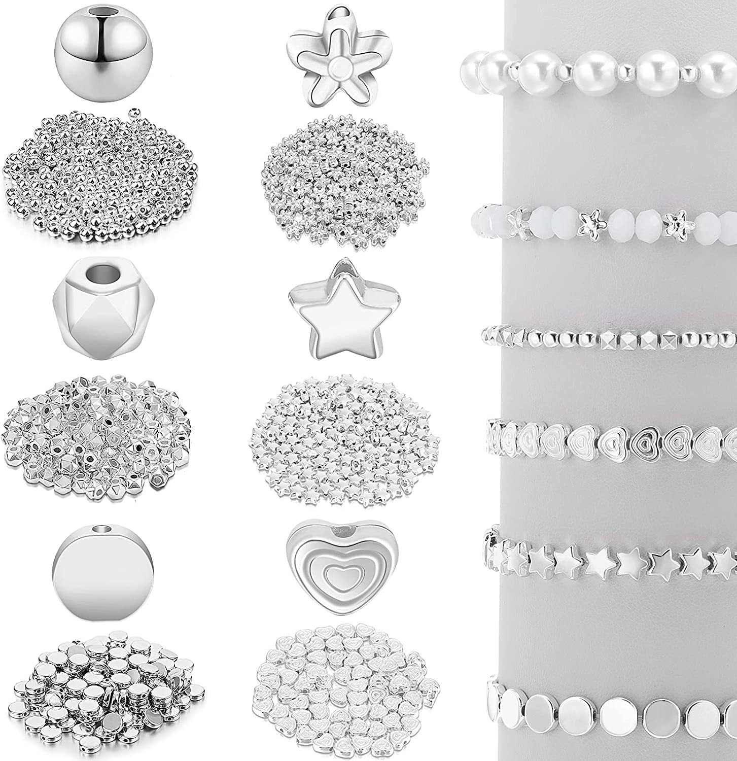 Detailed view of luxurious beads for handmade crafts