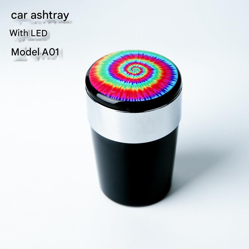 LED-Illuminated Car Ashtray front view