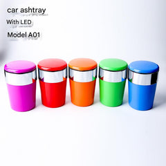 LED-Illuminated Car Ashtray side view