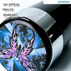 LED-Illuminated Car Ashtray different colours