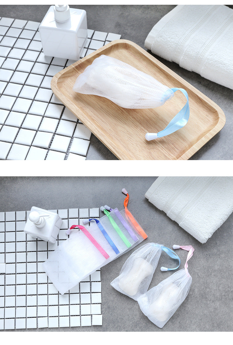 White Durable Soap Foaming Net