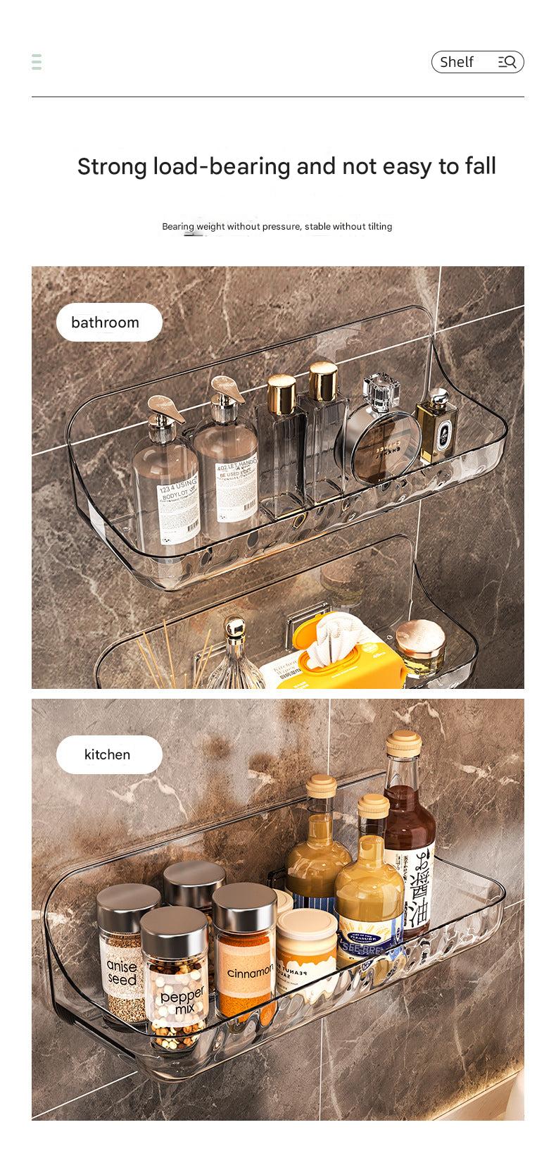 Sleek modern design of bathroom storage