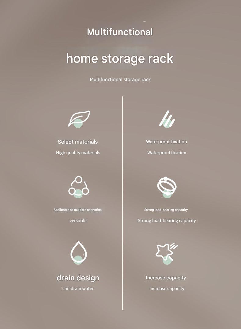 Wall view of acrylic bathroom rack