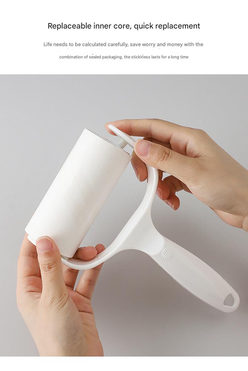 Modern lint roller on a stylish fabric