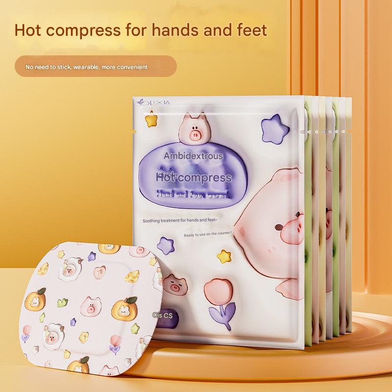 Packaged herbal heating patches for women