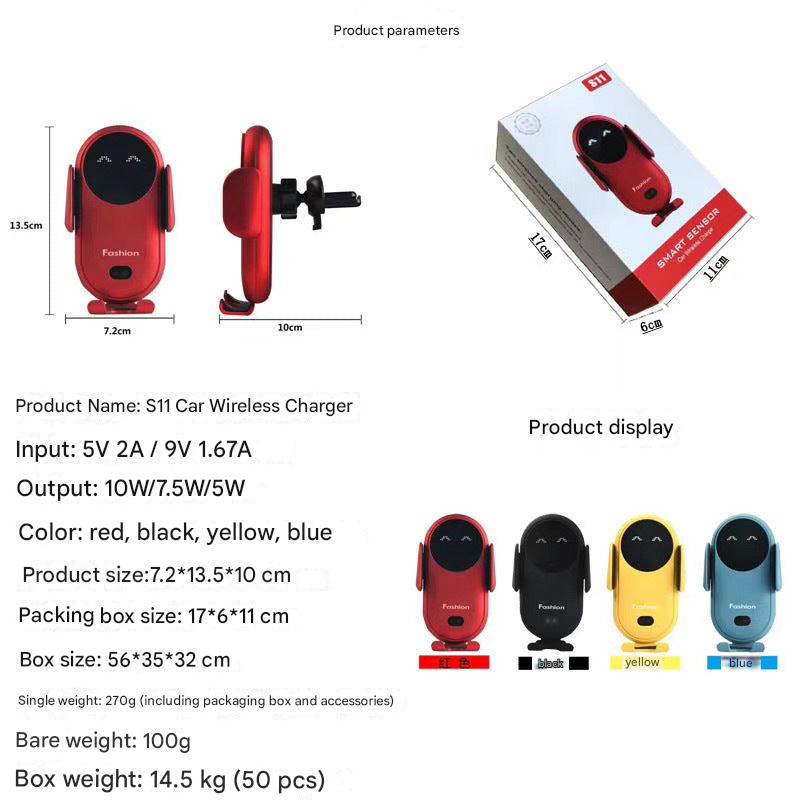 S11 Smart Wireless Charging Car Mount image 2