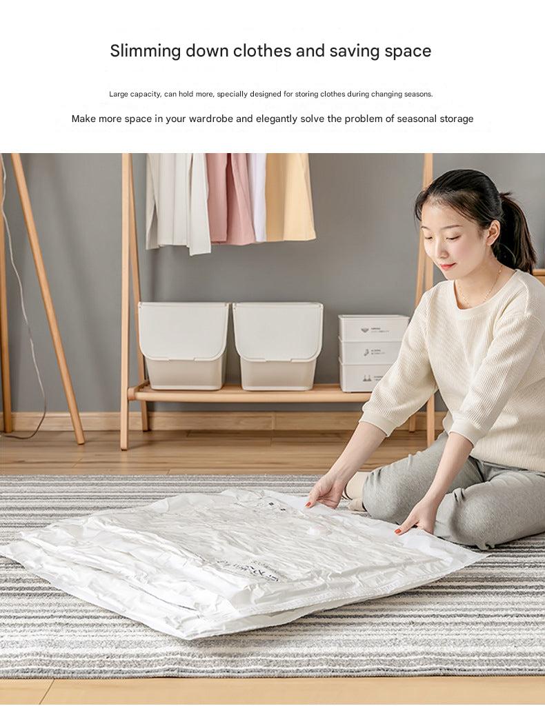 Waterproof vacuum storage bag for closets