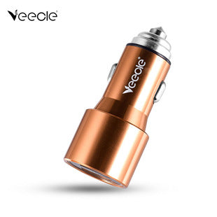 Emergency car charger with LED light in dark