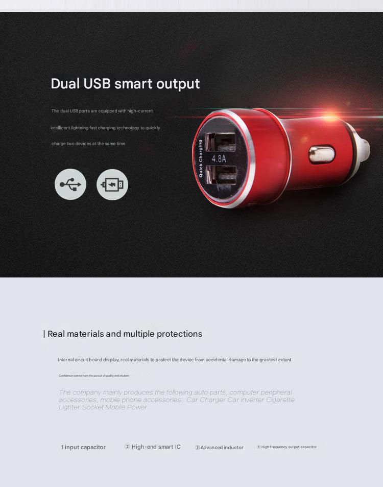 Front view of the multi-functional car charger