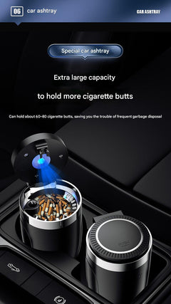 Automotive Ashtray with LED Light Image 1