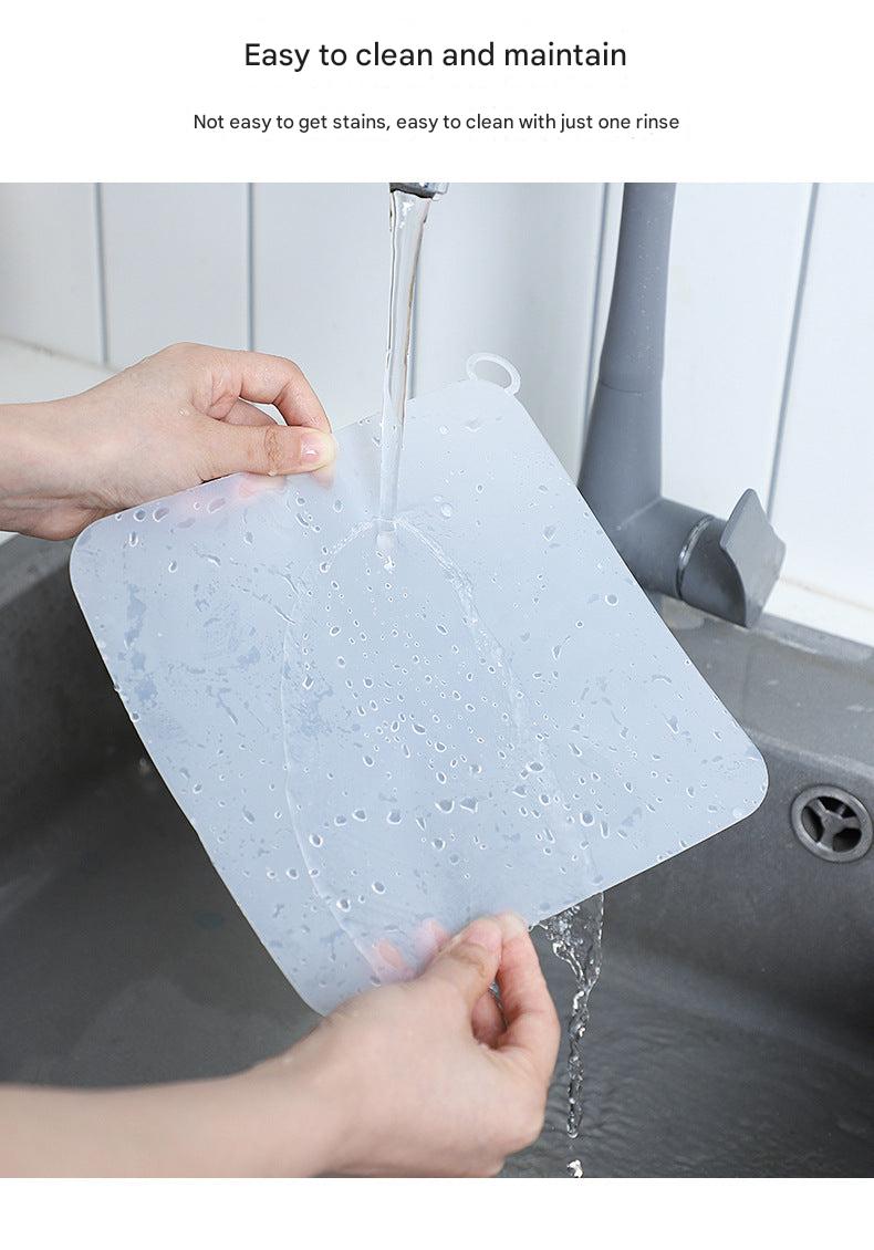 Odor-Blocking Drain Cover Mat in Kitchen