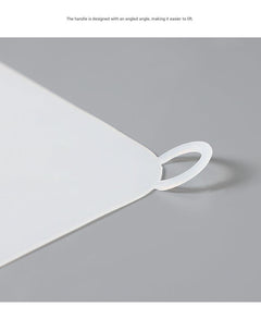 Gray PVC Drain Cover in Use