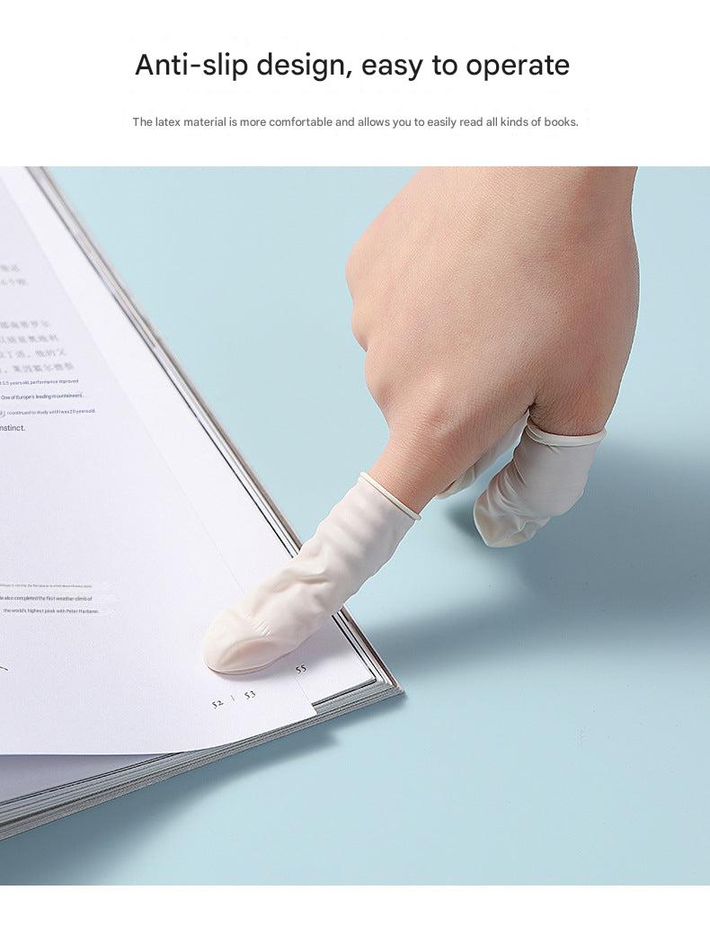 Pack of 100 latex cots, ideal for protection and grip