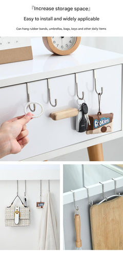 Multipurpose hooks in bathroom settings