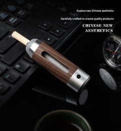 Black portable smokeless car ashtray