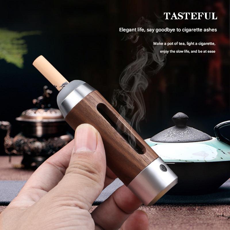 Silver car ashtray with elegant design