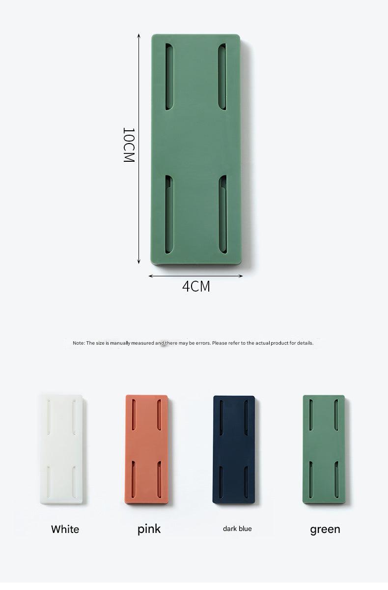 collection of colourful power strip holders and accessories