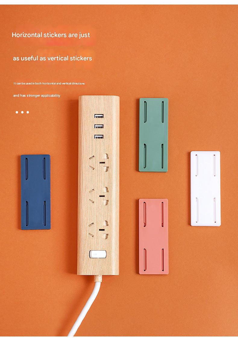 power strip securely held in no-drill holder