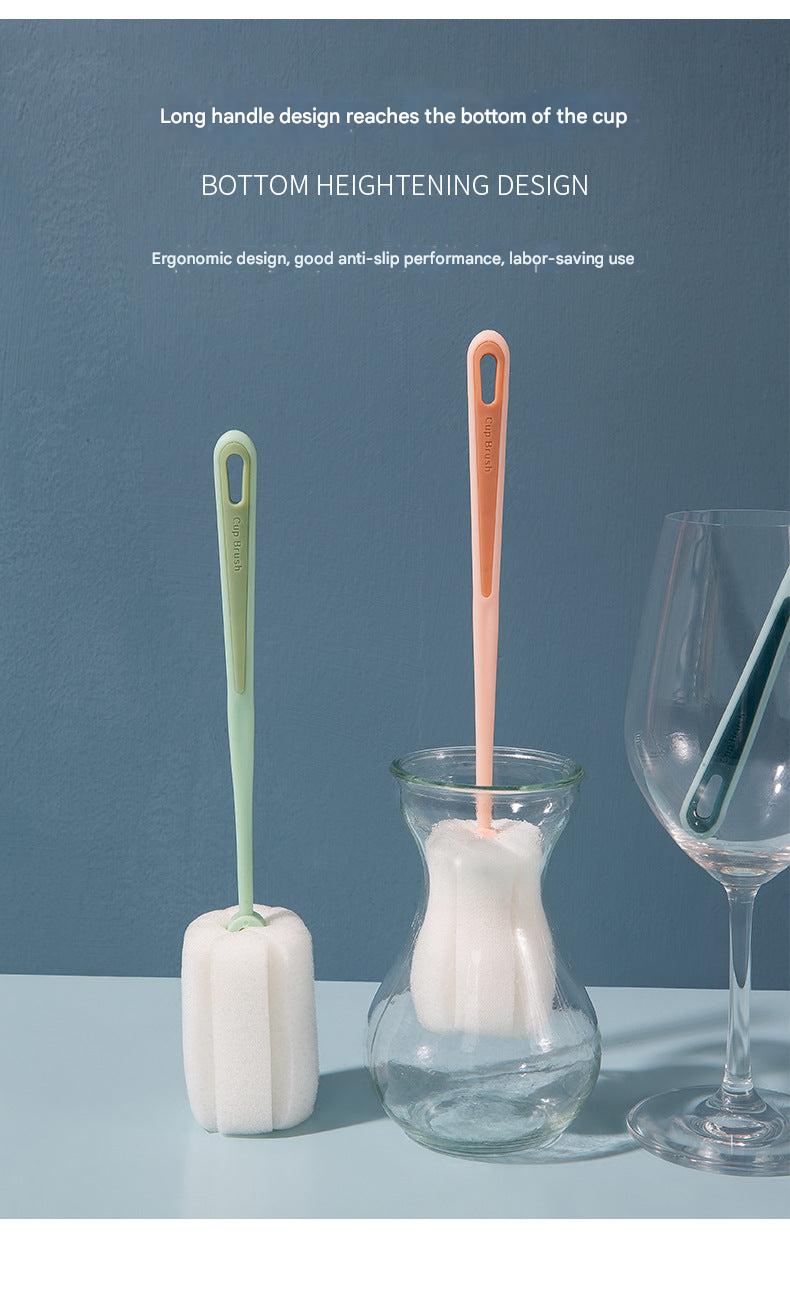 Sponge brush shown with ergonomic handle design