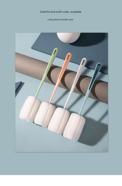 Multifunctional sponge brushes for effective cleaning