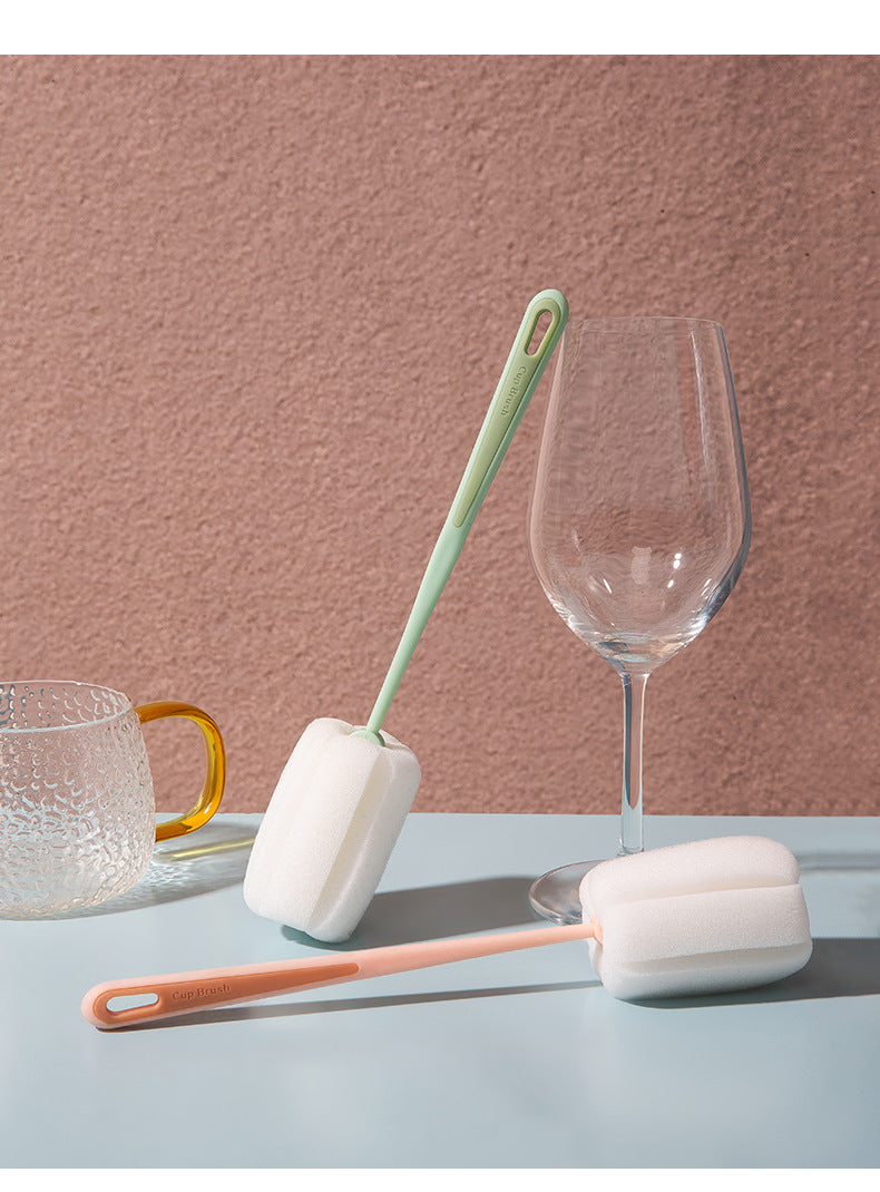 Close-up of sponge brush flexible head