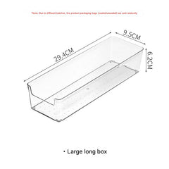 transparent drawer compartments stacked