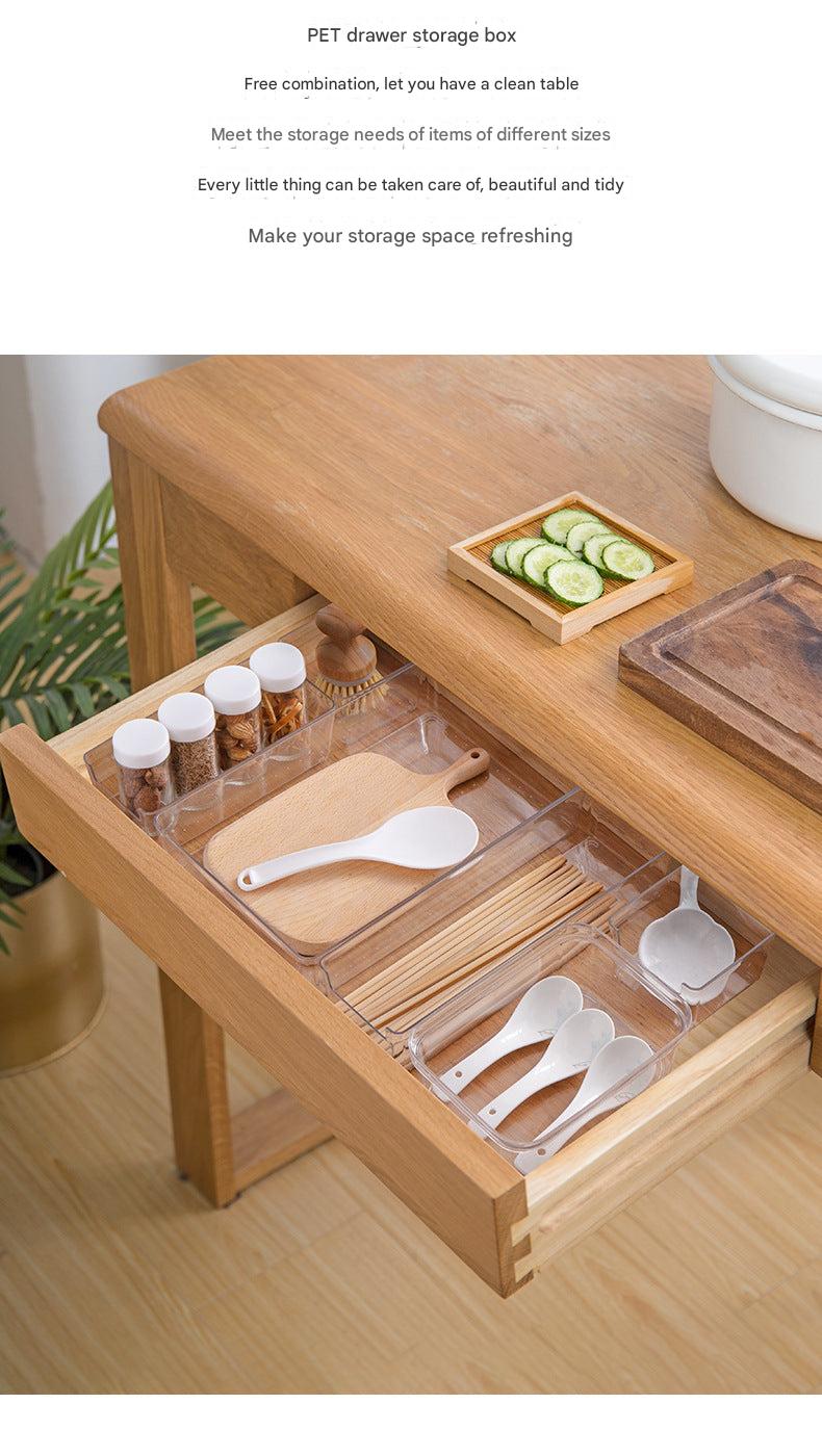 transparent plastic compartments for storage
