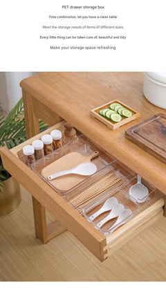 transparent plastic compartments for storage