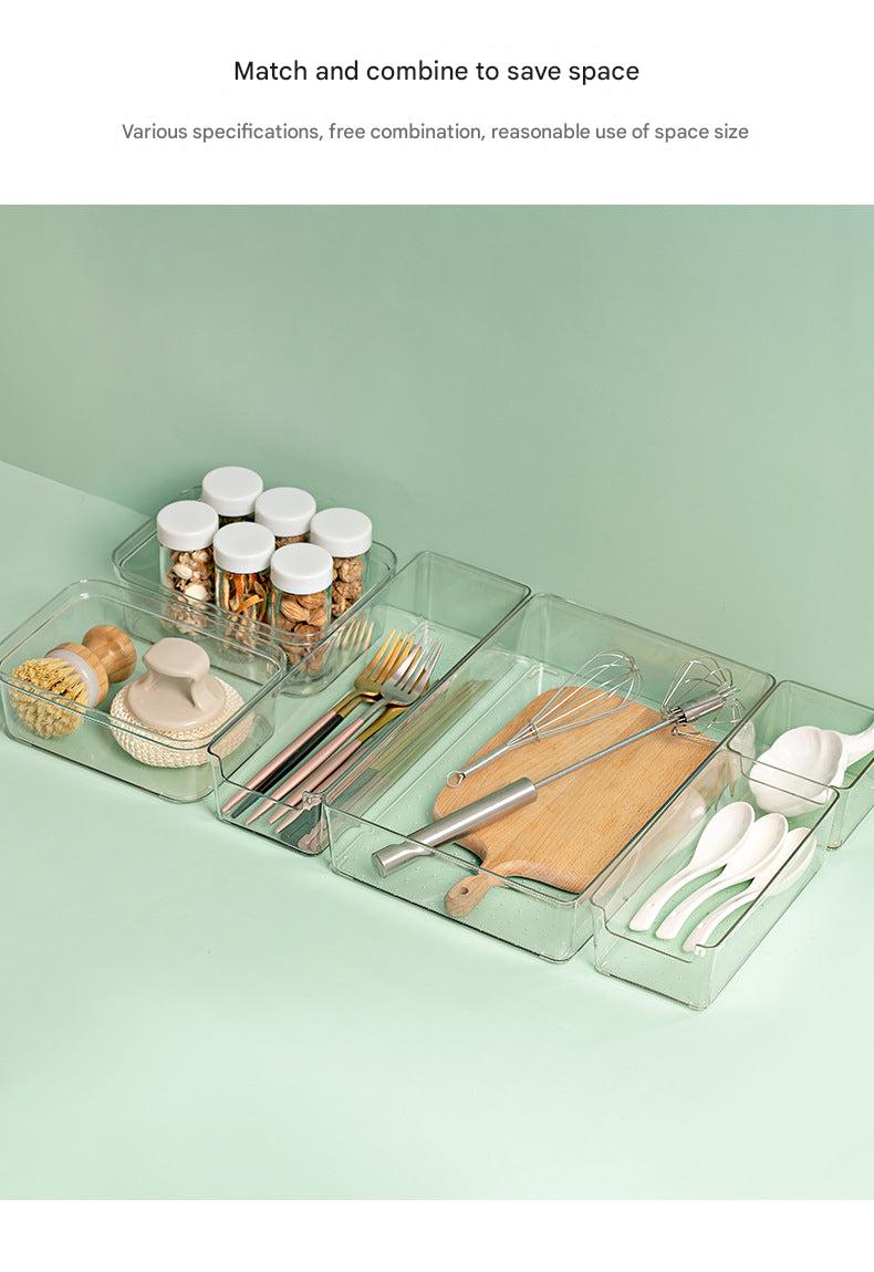 organised kitchen drawer with compartments