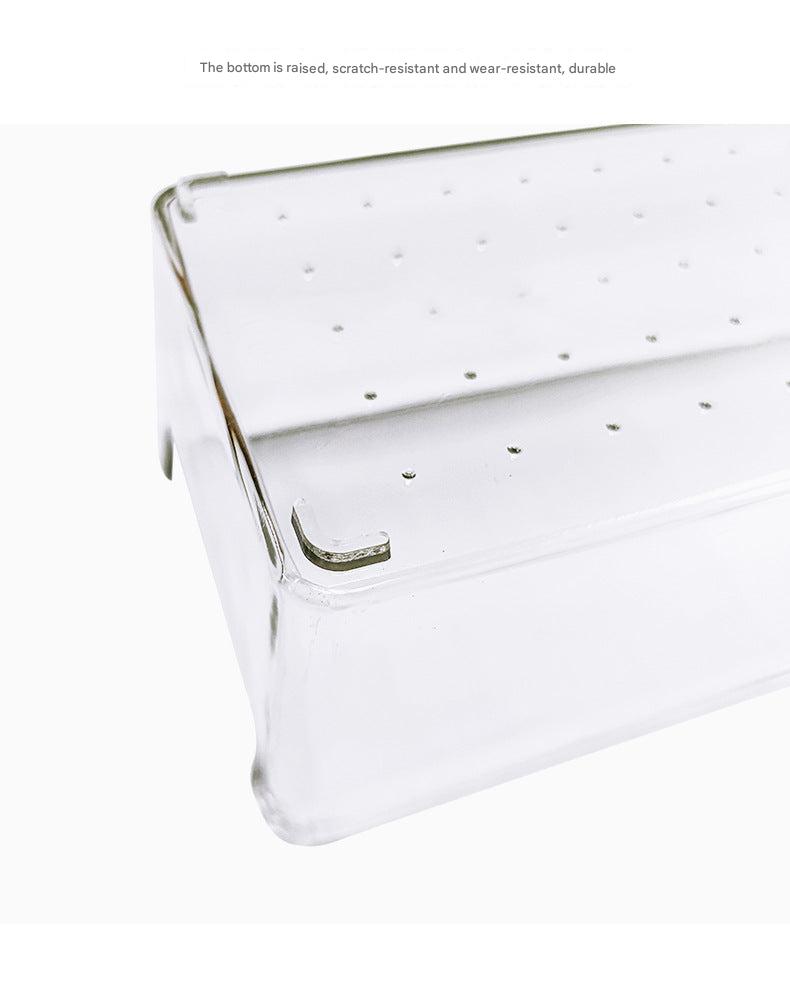 transparent plastic compartments for storage
