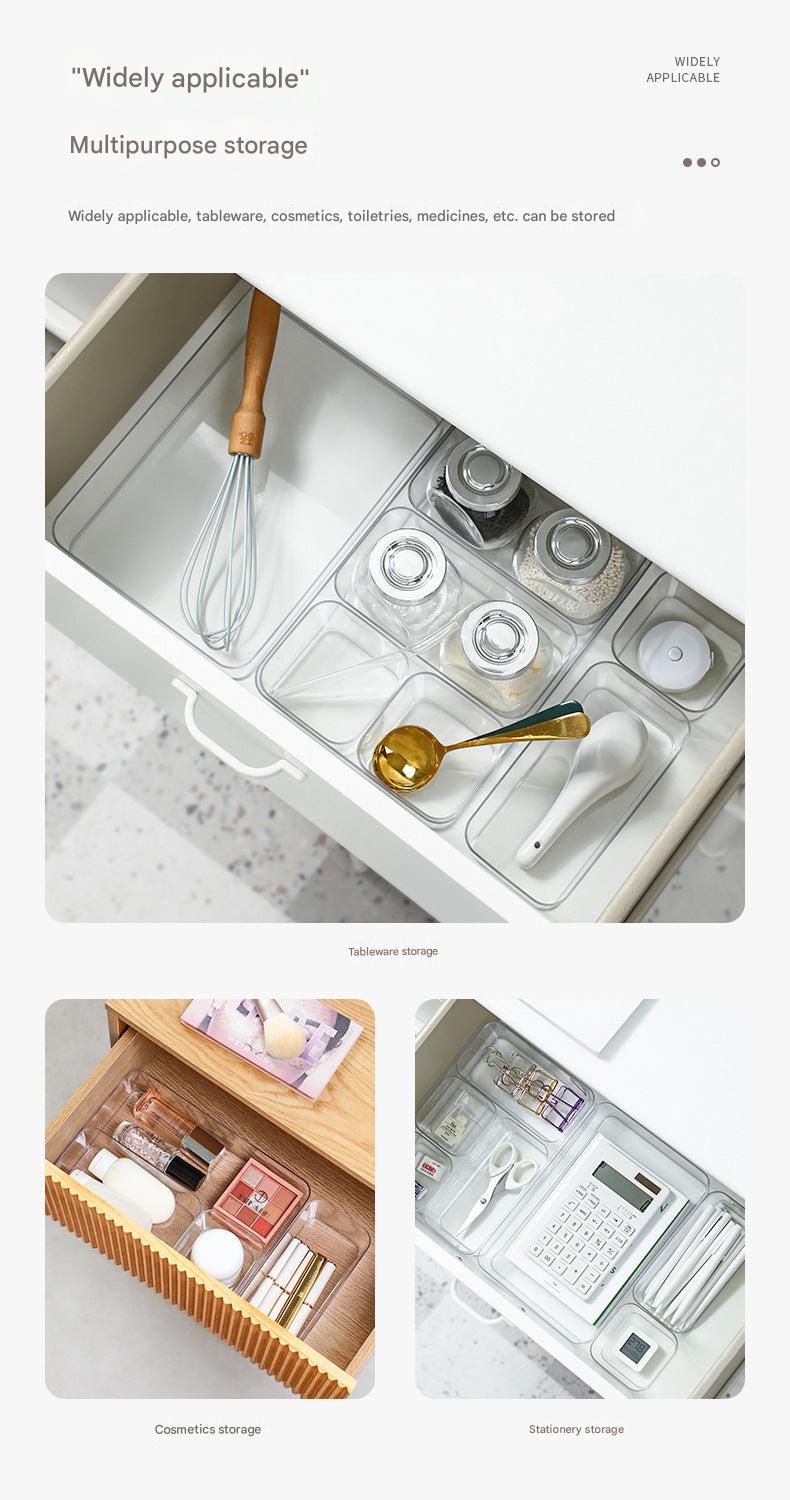 Clear acrylic storage container for cosmetics