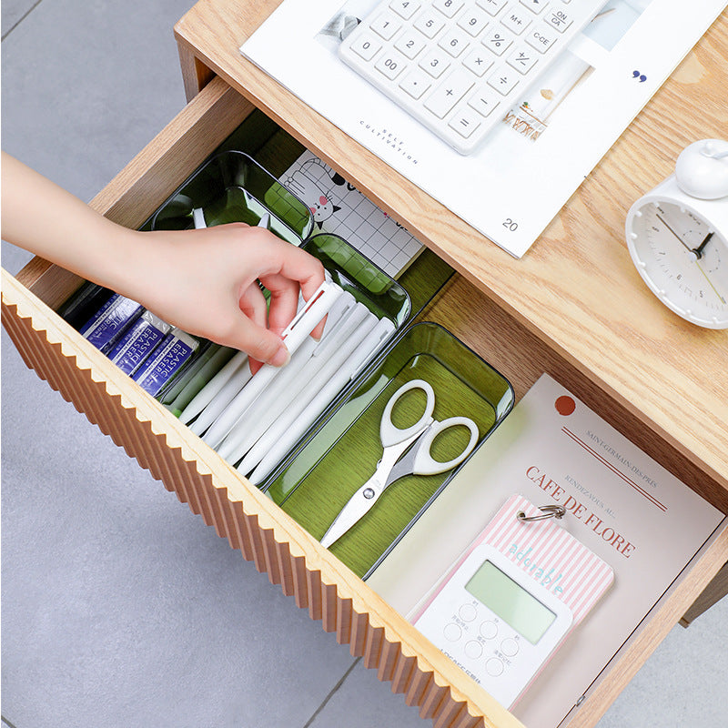 Clear stackable acrylic storage box with lid