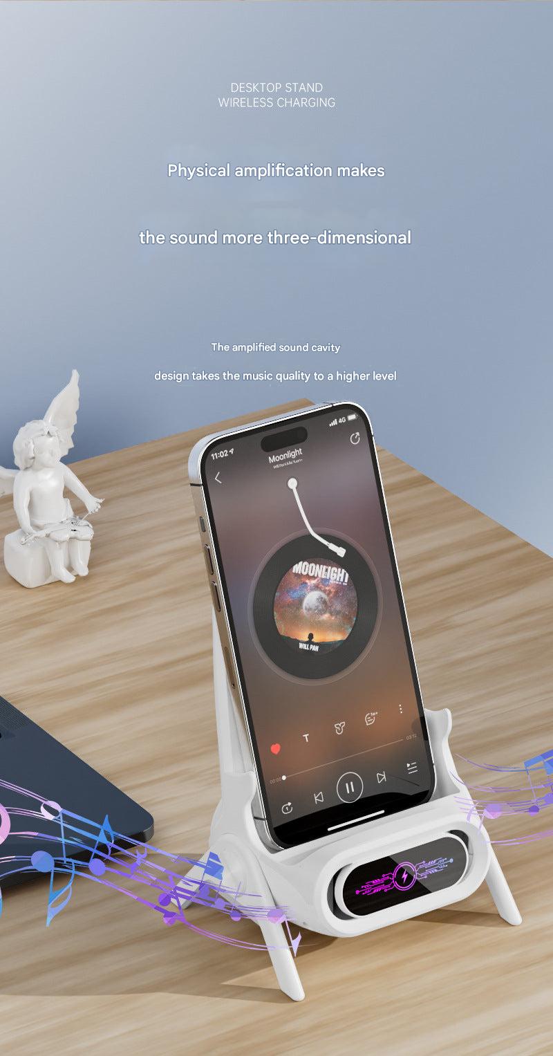 Various angles of the wireless phone charger